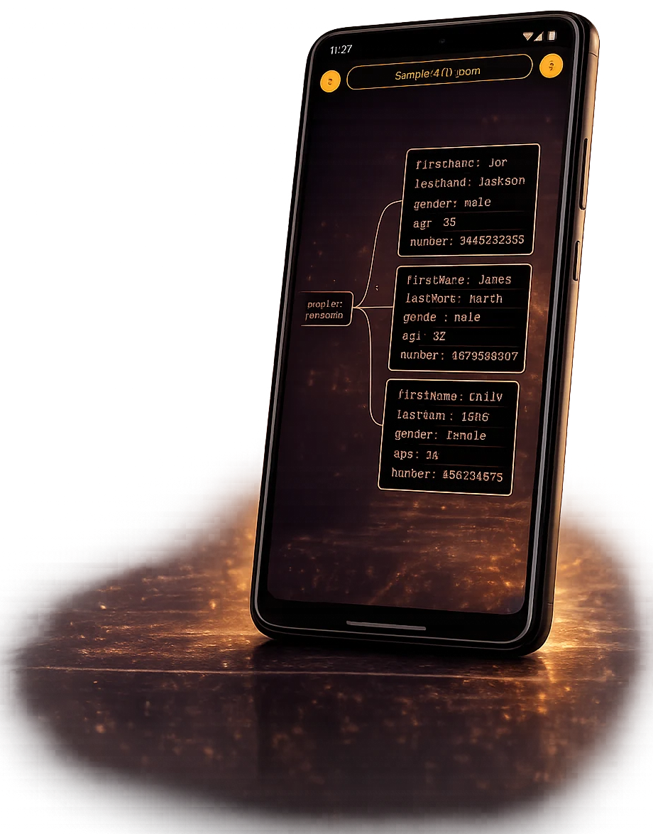 JSON visualization preview